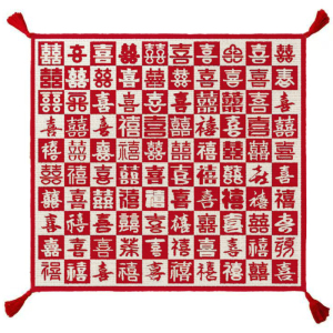 吉昶红色百喜毯结婚礼物