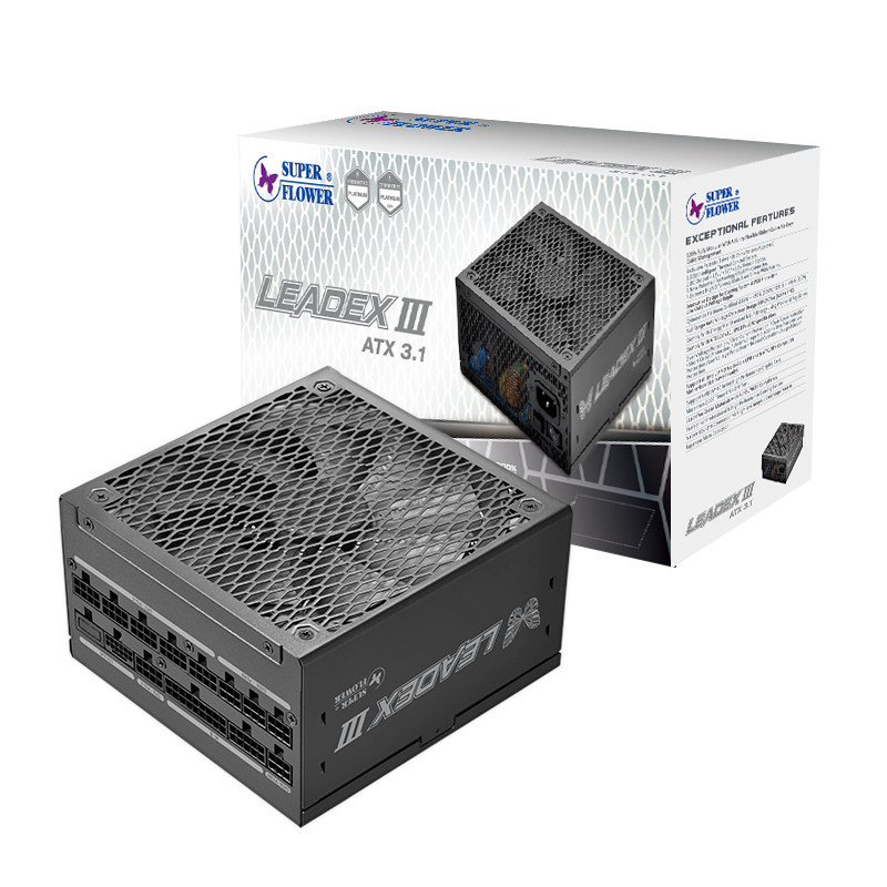 振华LEADEX III P1300W台式机主机电脑电源白金全模支持50系显卡