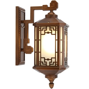 户外壁灯防水家用别墅大门口阳台外墙新中式复古走廊庭院室外壁灯