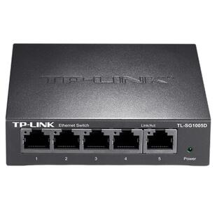 普联（TP-LINK）交换机5/8/16/24口千兆百兆家用企业级监控 以太网交换器兼容百兆宽带 即插即用 tplink