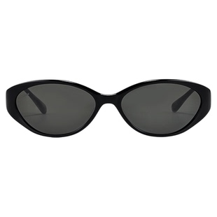 Fakeme 时尚板材复古墨镜个性辣妹猫眼防紫外线太阳镜小发箍 pony