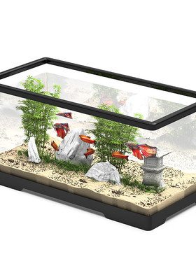 鱼缸家用桌面深水乌龟缸生态过滤