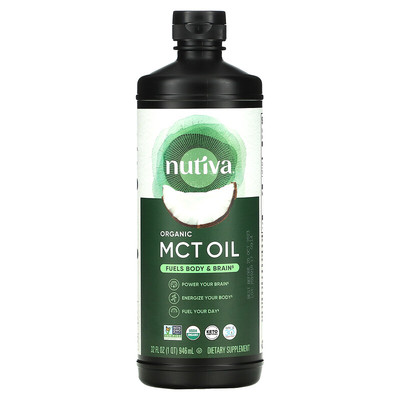 临期清仓】nutiva 美国进口MCT油生酮防弹咖啡癫痫辅助宠物