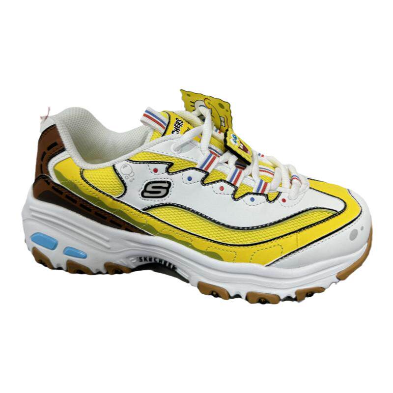 Skechers斯凯奇女子海绵宝宝联名款老爹鞋舒适运动鞋休闲鞋896098