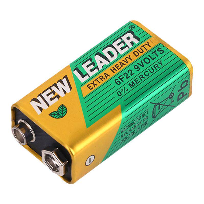 NEW LEADER新利达NL 9V电池6F22万用表额温枪烟感器方块电池测试仪寻线仪器通用方块形九伏大容量叠层干电池