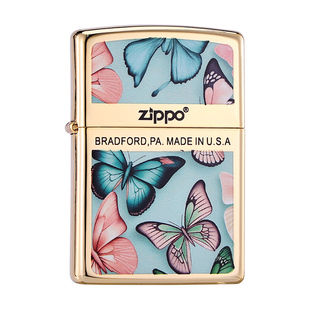 zippo正品打火机 大理石纹珐琅外壳防风煤油送男朋友礼物原装高级