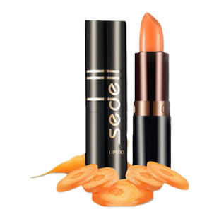 sedell诗黛尔红萝卜素健康唇膏变色口红温变滋润保湿粉红不拔干