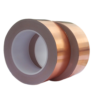单导铜箔胶带单面导电胶散热铜箔耐高温铜箔纸屏蔽导电布单面胶带