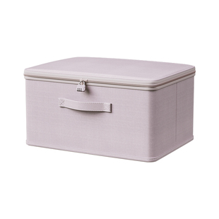 云柔棉带锁收纳箱家用衣物大容量整理箱羽绒服棉被防尘防潮储物筐