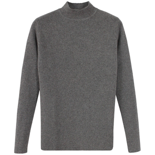 雪舟女式弹力衫牛绒秋冬季打底圆领羊毛衫毛衣