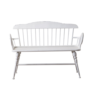 北欧欧式户外铁艺艺术家用桌椅阳台花园椅白色长椅靠背沙发椅凳子