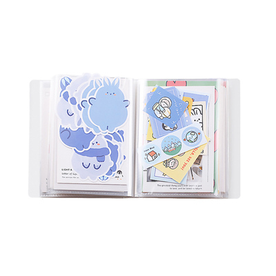 A6手账素材贴纸收纳册收藏夹图鉴