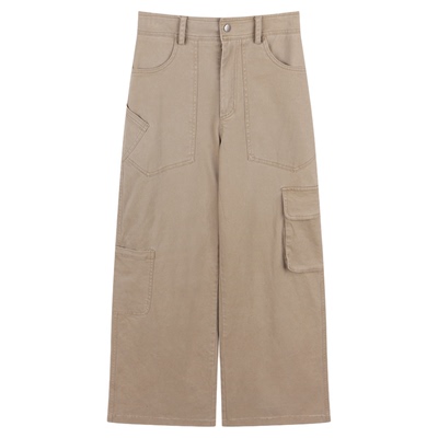 《腔调中古》文文私服 老钱风时尚百搭工装休闲裤中式WWC6XXK0826