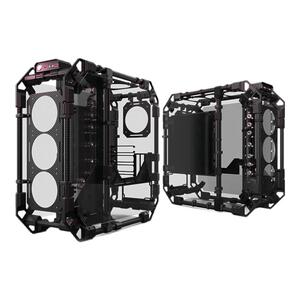 Alphacool APEX Skeleton碳纤维骨架水冷机箱 台式玻璃全侧透主机