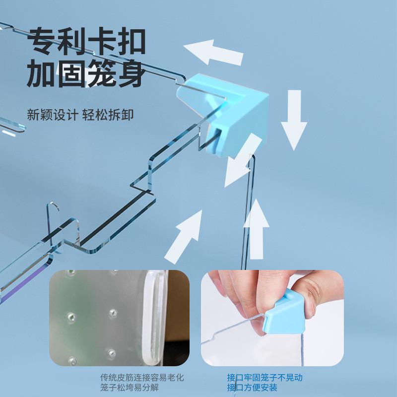 宠尚天仓鼠笼子亚克力透明双层笼金丝熊用品套餐齐全大别墅豪华