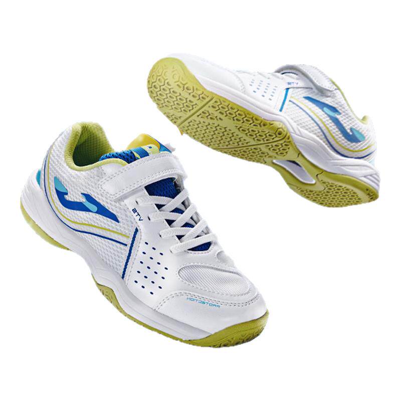 Joma26新款魔术贴儿童羽毛球鞋排球减震回弹网面透气运动鞋传奇