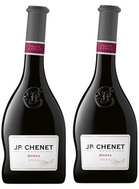 JPCHENET香奈官方旗舰店 歪脖红酒法国进口西拉干红葡萄酒胡椒香