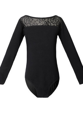 女童练功服幼儿体操舞蹈服黑色