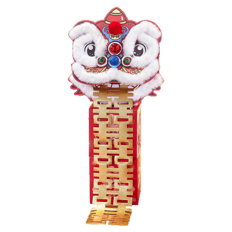 结婚装饰醒狮婚房布置狮子头摆件