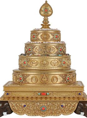 慧宝曼扎盘三十七堆八吉祥曼达盘