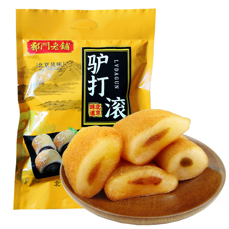 驴打滚糕点袋装正宗北京特产小吃麻薯豆面卷打糕糯米滋粑休闲零食