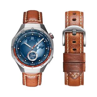 适用Garmin佳明Forerunner255手表570油蜡牛皮表带265M运动Venu4/3/2真皮腕表带Vivomove4秋冬Fenix6泰铁时