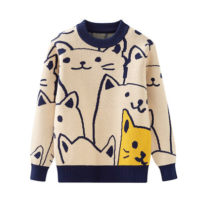 男童毛衣纯棉针织衫秋冬