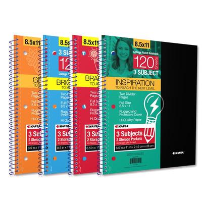 凯萨美式灵感科目笔记本a4线圈本