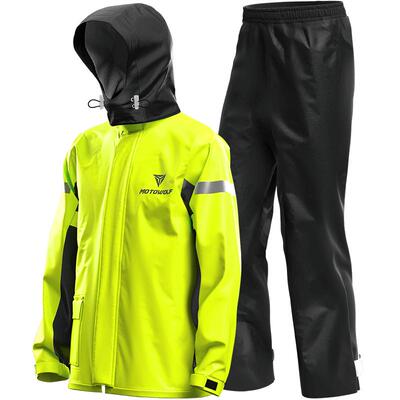 摩多狼摩托车单人分体雨衣雨裤