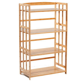 楠竹移动打印机架多层置物架复印机架子电话架桌面收纳架实木柜子