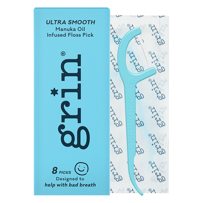 grin麦卢卡护龈牙线棒8支