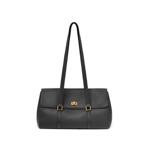 unifine新款川行法棍包腋下包复古单肩包女通勤包包腊肠长条包