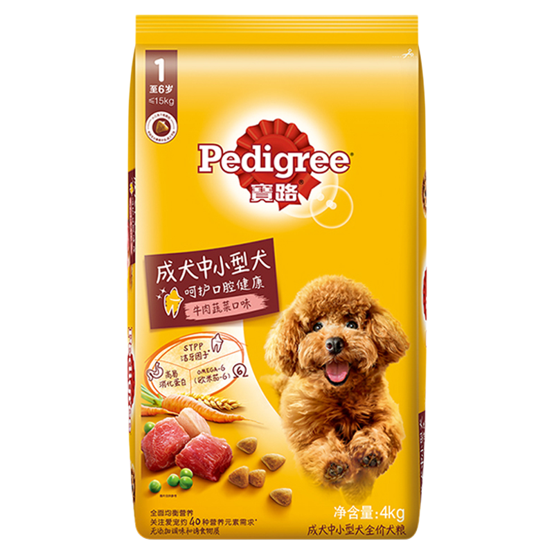 Pedigree ��· ��С��Ȯ��Ȯȫ������ ţ�⼦��ζ 4kgװ 73Ԫ
