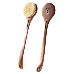 【蜜蜂惊喜社】正品布朗熊洗澡刷子搓泥长柄软毛刷女擦后背神器