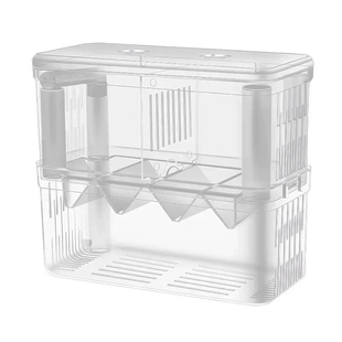 鱼缸隔离盒新款双层孵化器小鱼幼鱼孵化盒防吞食保护母鱼免钉安装