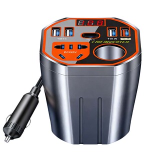 车载逆变器12V24V转220V充电器200W大功率超级闪充点烟器扩展插座