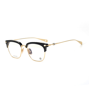 简丹萝心潮百搭眼镜架男女复古时尚眼镜框半框钛架可配近视眼镜架