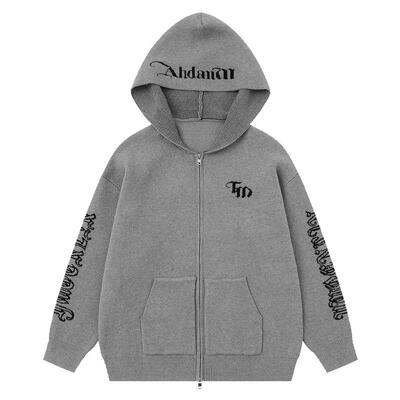 签收日常休闲连帽针织衫毛衣