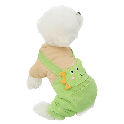 HOGREE 小青龙~纯棉宠物狗狗衣服秋冬装泰迪比熊四脚冬季保暖网红