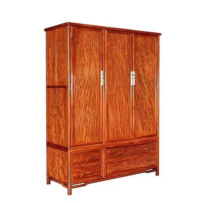 缅甸花梨木大果紫檀红木独板衣柜