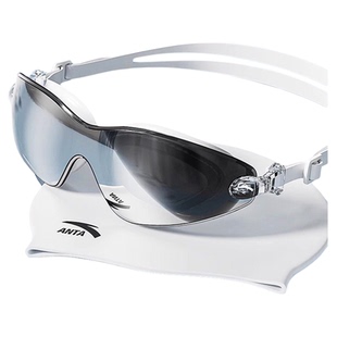 安踏水之瞳泳镜高清防雾防水近视带度数女士男款游泳眼镜泳帽套装