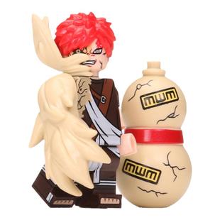 第三方火幻影忍者系列我爱罗君麻吕鹿丸积木小人仔偶拼装玩具手办