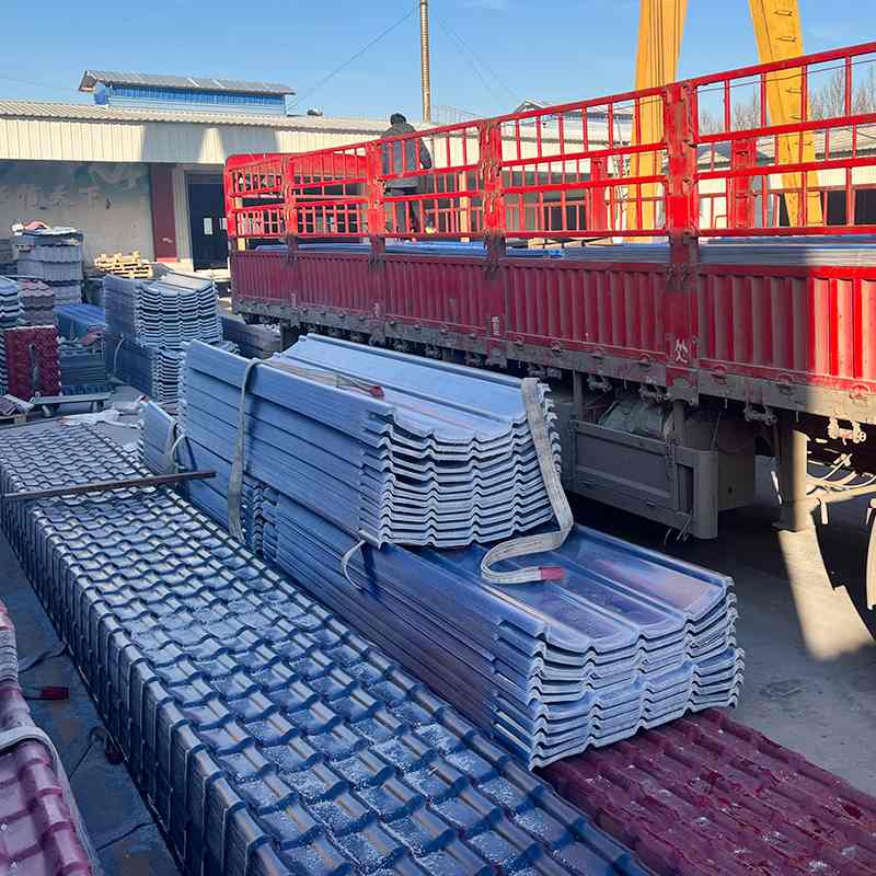 塑钢PVC瓦红泥浪板瓦候建筑树脂厂房农贸市场房顶耐酸碱墙面瓦耐