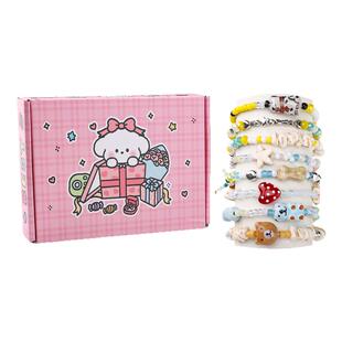 彩盒装可爱小狗动物系列diy手工串珠手链手机链包包挂件饰品配件