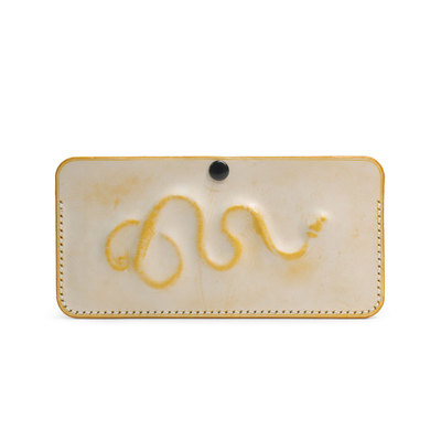 手作卡包零钱包便携浮雕创意蛇形牛皮柠檬黄造型蛇纹蛇年高级感