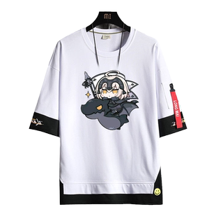 fate周边吉尔伽美什金闪闪印象FGO游戏短袖T恤男女纯棉半袖衣服潮