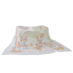 Domicoco婴儿浴巾纯棉新生儿宝宝专用盖毯毛巾纱布6层儿童大尺寸