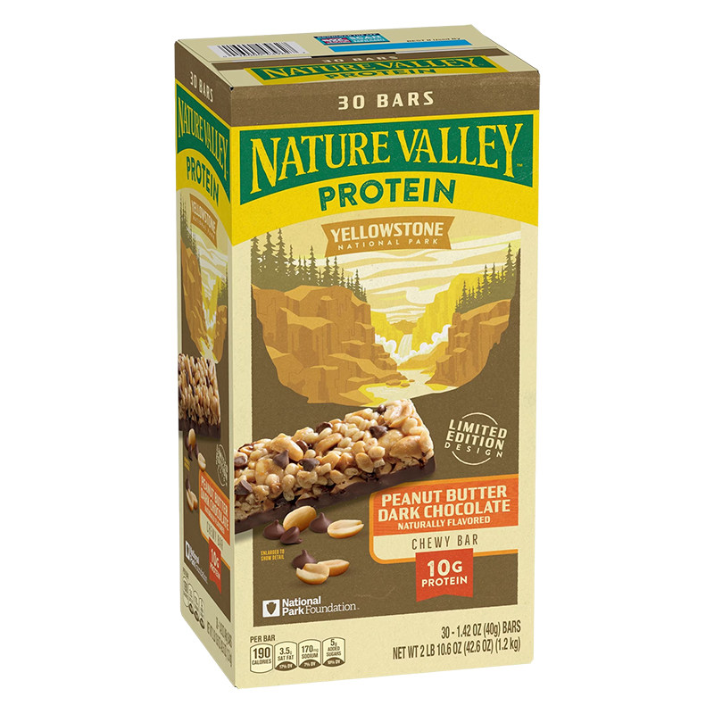 NatureValley黑巧花生酱蛋白棒