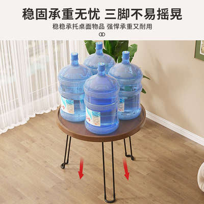 可折叠茶几客厅家用小户型简约现代小桌子圆形迷你阳台茶水架圆桌