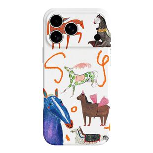 【超级马力】手绘缭乱萌马适用iPhone17/16pro手机壳华为Pura80小米14畅享70马年vivoS20软iqooneo10荣耀500